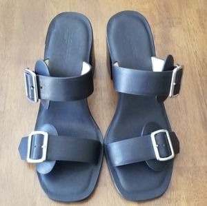 Jil Sander Navy double strap slip on EUC size 7